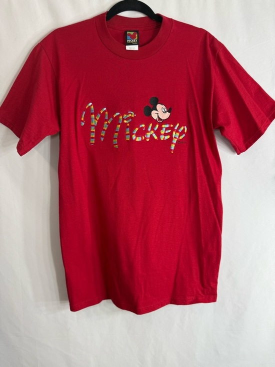 Disney Other - Vintage Rainbow Disney Mickey Unlimited Red Graphic Tee by Velva Sheen, size M